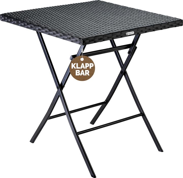 Casaria Polyrattan Klapptisch
