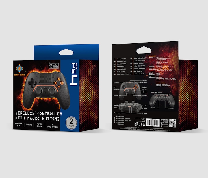 Image du produit Deltaco Gaming Wireless PS4 & PC Controller (PS4, PC, Android)