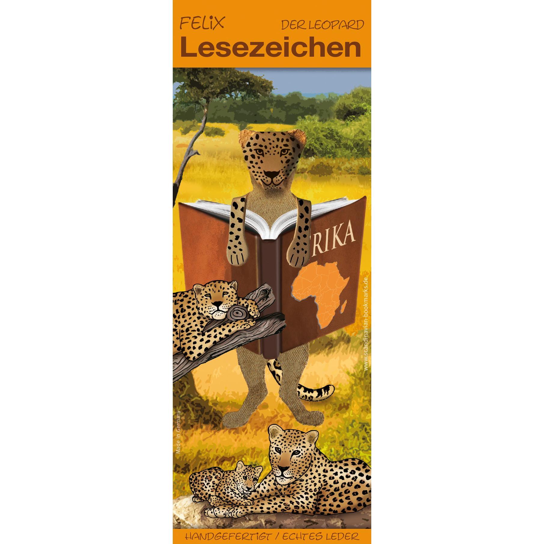 Scandinavian Bookmarks, Schreibtisch Accessoire, Lesezeichen Leopard