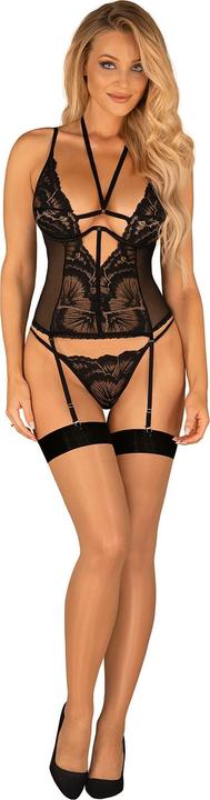 Image du produit Obsessive 2 pc Suspender-set Alessya - black (M, L)