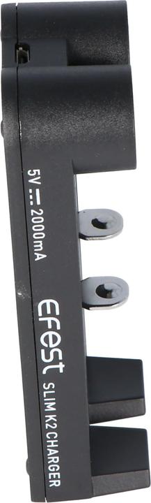Immagine prodotto Efest Caricabatterie SLIM K2 a 2 scomparti per batterie agli ioni di litio (1 pz., Batteria + Caricabatterie)