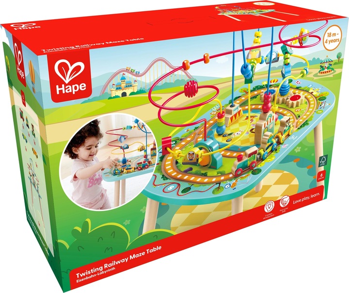 Actual product image Hape Railway labyrinth