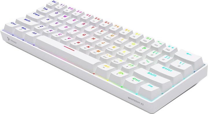 Actual product image Savio Whiteout X2 Peach (Eng. Int., Cable)
