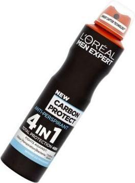 Actual product image L'Oréal Paris L'Oreal - Men Expert Carbon Protect 4W1 Anti-Perspirant Deodorant Spray 150ml (Spray, 150 ml)