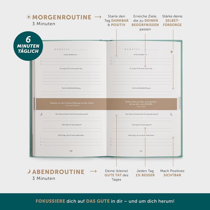 Nutritional values and ingredients UrBestSelf The 6-minute diary