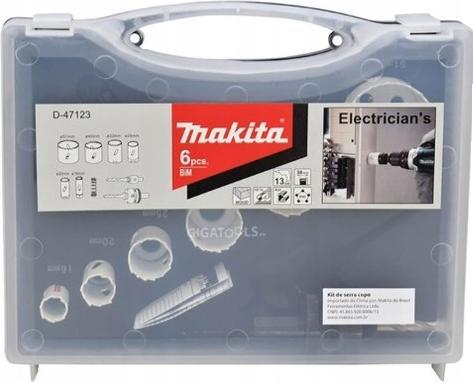 Produktbild Makita 6 dalių metalo gręžimo karūnų rinkinys D-47123