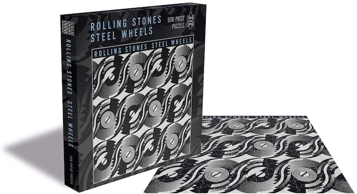 Produktbild Rock Saws Puzzle 500 Die Rolling Stones – Stahlräder (500 Teile)