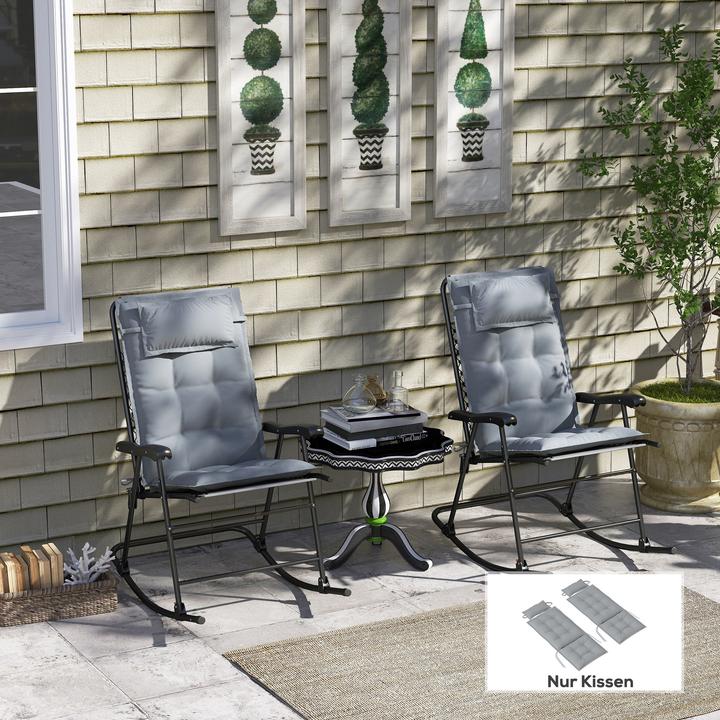 Actual product image Outsunny Liegenauflage Polyester Hellgrau (116 x 50 cm)