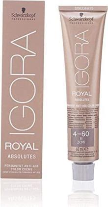 Produktbild Schwarzkopf Igora Royal Absolutes Dauerhafte Haarfarbe 4-60 60ml (Mehrfarbig)