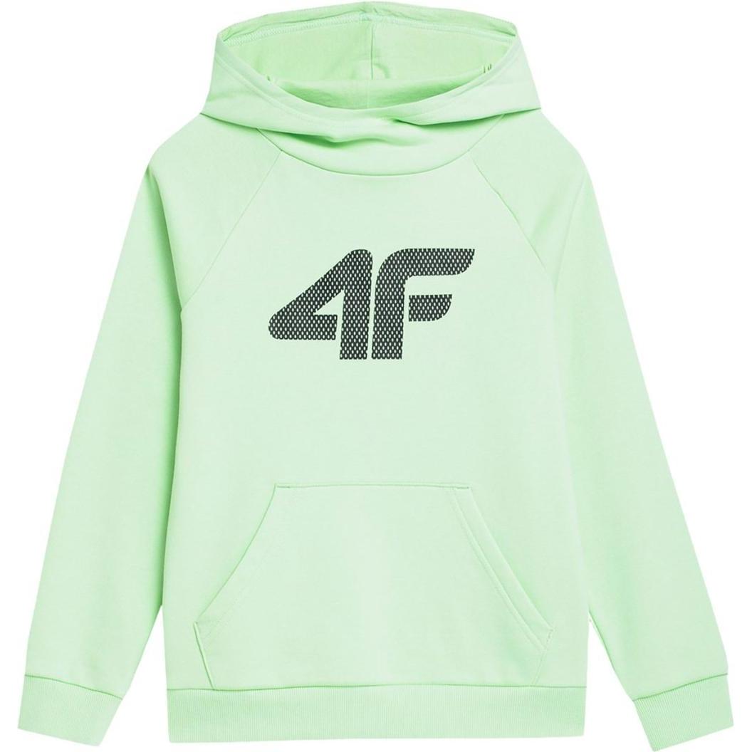 4F, Jungen, Pullover, Pullover für Jungen hellgrün 4FJSS23TSWSM220 42S (158cm), Grün, (42)