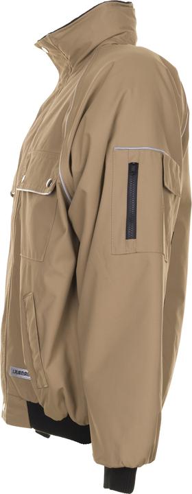 Actual product image Planam unisex work jacket CANVAS 320 khaki, black size L (L)