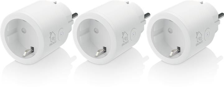 Productafbeelding Deltaco Schuko stopcontact, set van 3, wit
