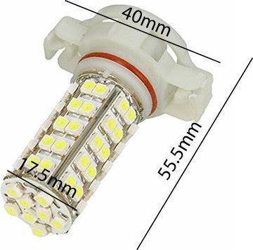 Actual product image Hermex 1x H16 68 SMD LED 60W Headlight Fog Light Daytime Running Light Cree - XENON White