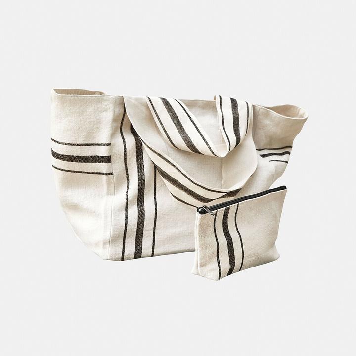 Immagine prodotto Loberon Tasche 2er Set Bravenda beige/schwarz