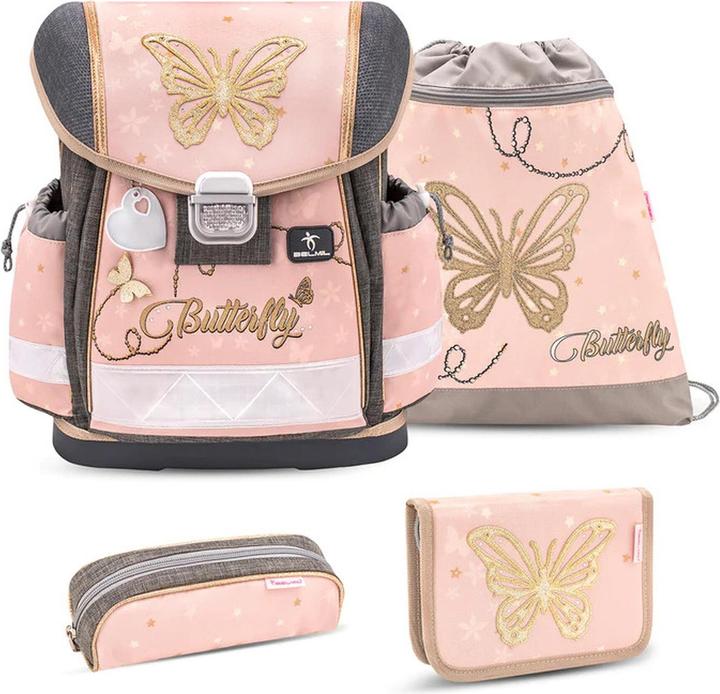 Produktbild Belmil CLASSY Schulrucksack-Set Butterfly (19 l)