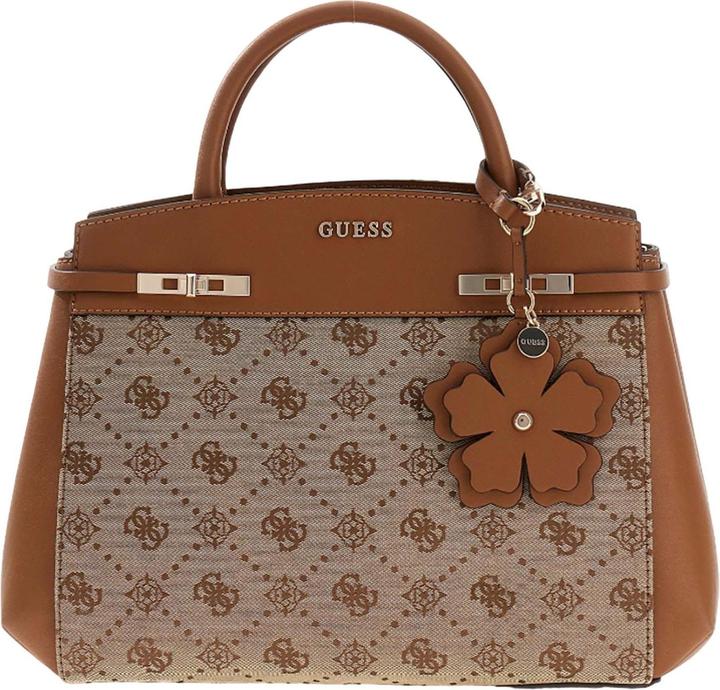 Guess Melinda Logo Tri Compartment Satchel