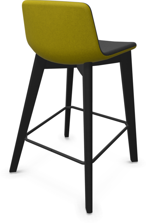 Black, Mustard, Ash stained black