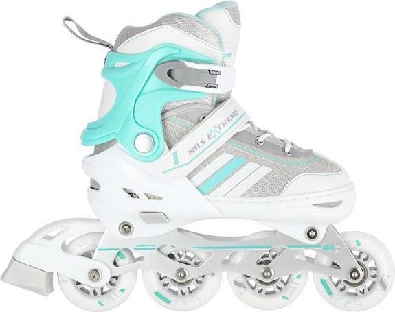 Produktbild Nils Rolki Extreme NH18191 z wymienną płozą regulowane białe r. 34-38 (34, 35, 36, 37, 38)