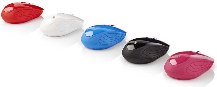 Actual product image Nedis Mouse Wireless 800/1200 / 1600 DPI Adjustable DPI Number of buttons: 3 Ambidextrous Red (Wireless)