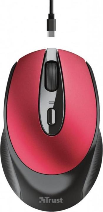 Actual product image Trust Mouse Zaya Rechargeable Red (Wireless)