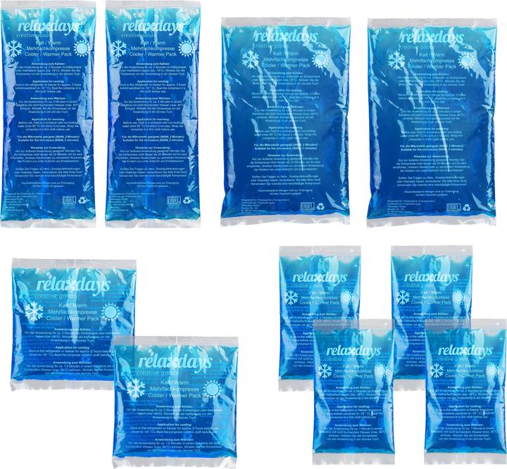 Produktbild Relaxdays Kühlpads-Set (10 x, 416 ml, 2460 g)