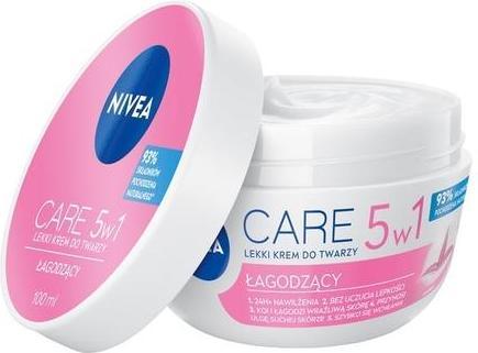 Image du produit NIVEA Care 3In1 Crème légère apaisante pour le visage 100Ml (100 ml, Crème 24h)