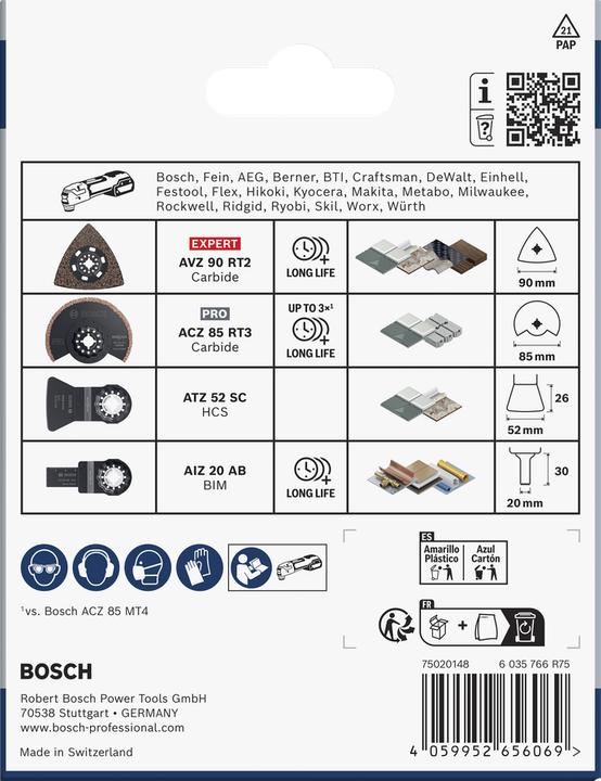 Actual product image Bosch Professional Zubehör Starlock Fliesen Set, 4-tlg.