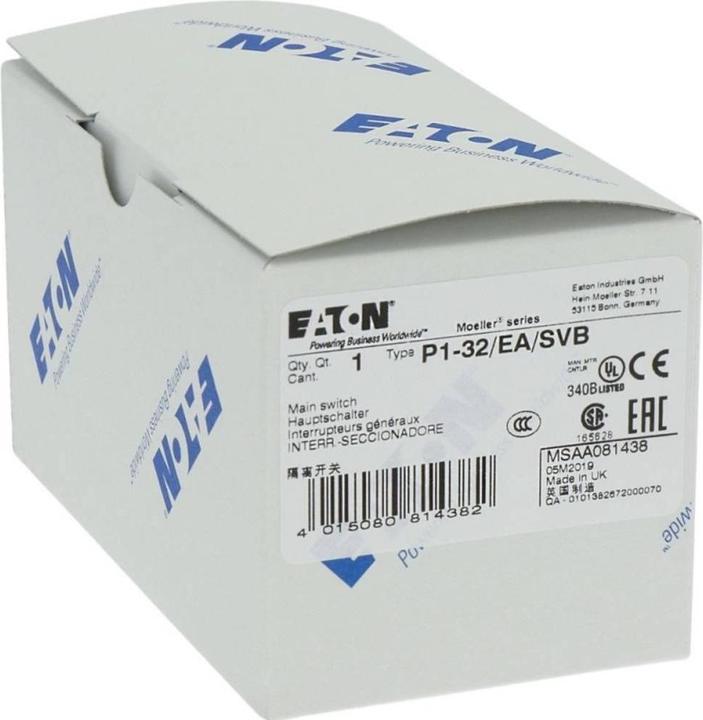 Produktbild Eaton Sicherheits/Hauptschalter 32A