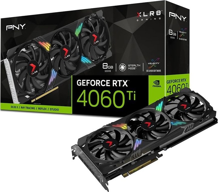 Produktbild PNY Karta graficzna GeForce RTX 4060 Ti 8GB XLR8 Gaming Verto (8 GB)