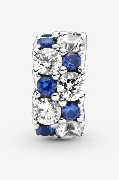 Image du produit Pandora Klares & Blaues Funkeln Clip (Argent 925)