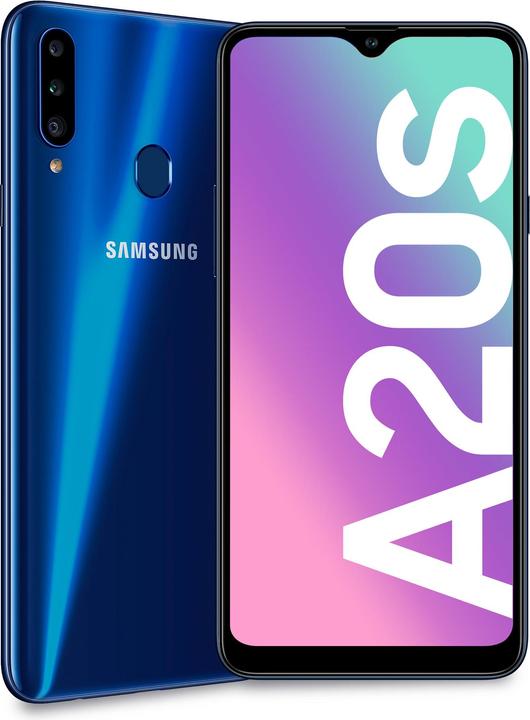 Produktbild Samsung Galaxy A20s EU (32 GB, Blau, 6.50", Dual SIM, 4G)