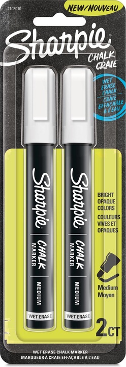 Immagine prodotto Sharpie Pennarello a gesso (Bianco, 4 mm, 2 x)