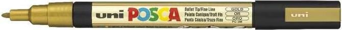 Actual product image Posca Marker PC-3M round tip (Gold, 0.90 mm, 1 x)