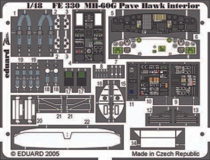 Image du produit Eduard MH-60G Pave Hawk intérieur