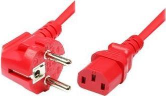 Actual product image Générique AC Power cord 2 P + GND Red- 1.80 m (1.80 m)