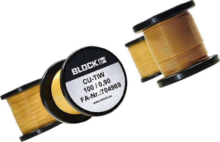 Block Kupferlackdraht Aussen-Durchmesser (inkl. Isolierlack)=0.40mm 68.4m 0.10kg (68.40 m)