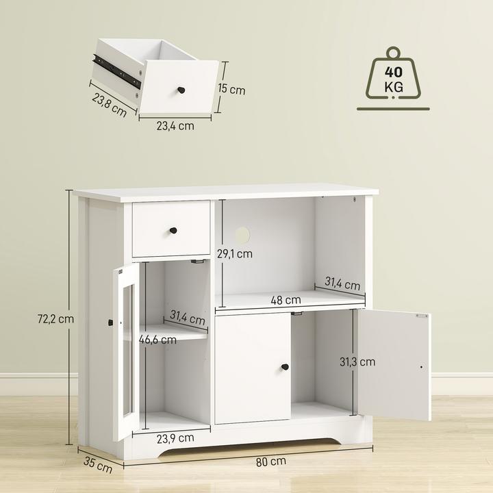 Actual product image Homcom Microwave oven (80 x 35 x 72.5 cm)