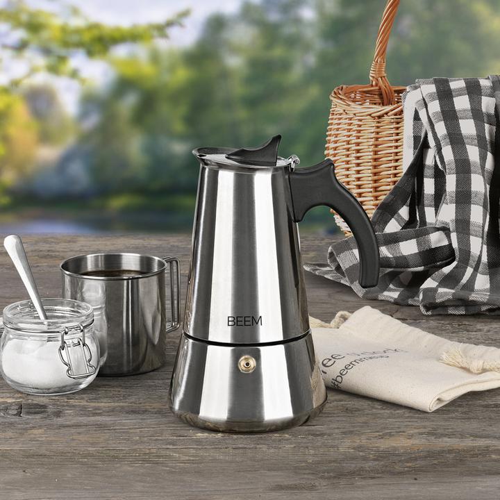 Produktbild Beem Espressokocher 6 Tassen, Schwarz/Silber (6 Tassen)