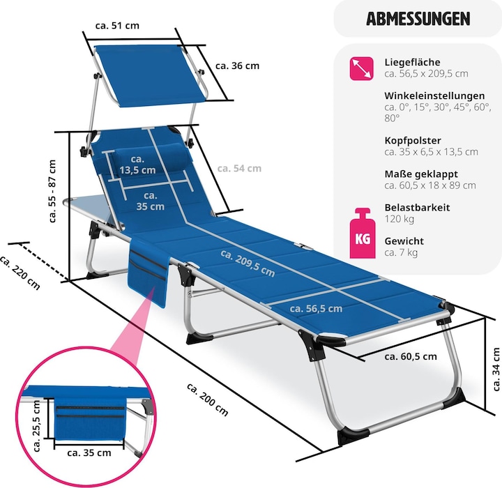 Produktbild tectake Lorella (200 cm)