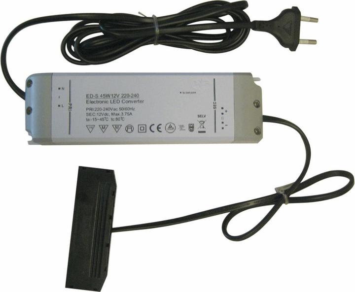 L&S LED power supply unit NG52, 12 V/DC, 10-way distributor, output 45 W