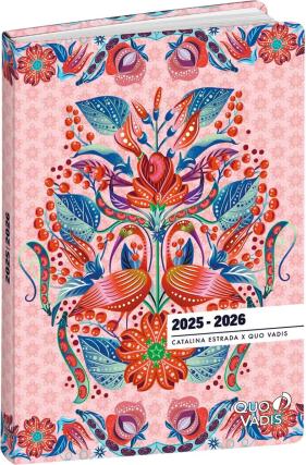 Produktbild Quo Vadis Eurotextagenda Estrada 25/26 1282533Q 1T/1S 12M rose ML 12x17cm (12x17, 1 Tag / 1 Seite)