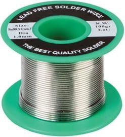 Actual product image Velleman Lead-Free Solder Sn 99.3% Cu 0.7% 1mm 100G (Spare)