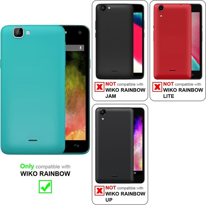 Actual product image Cadorabo Chain case for WIKO RAINBOW necklace cover adjustable