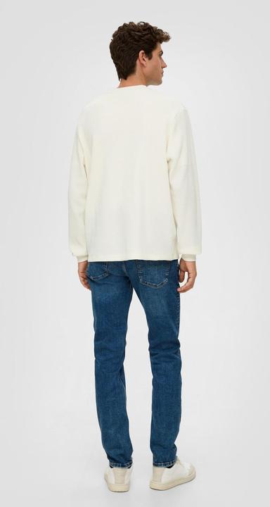 Produktbild s.Oliver Sweatshirt Sweatshirt mit Waffelpiqué-Struktur (3XL)