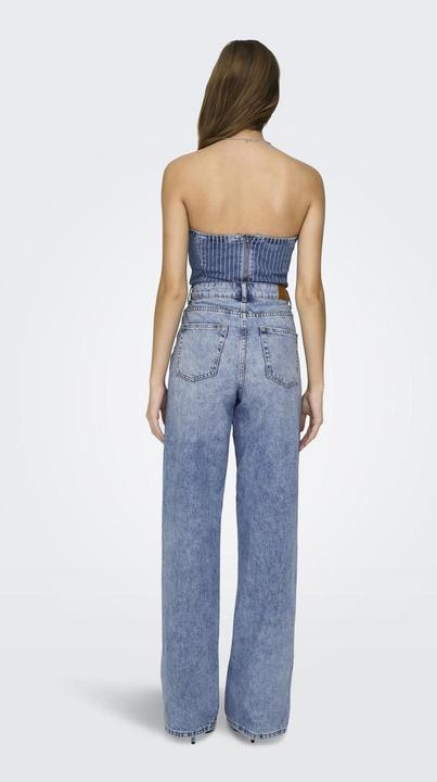 Produktbild Only Weiter Beinschnitt Hohe Taille Offener Saum Jeans Weit geschnitten jeans (W29/L32)