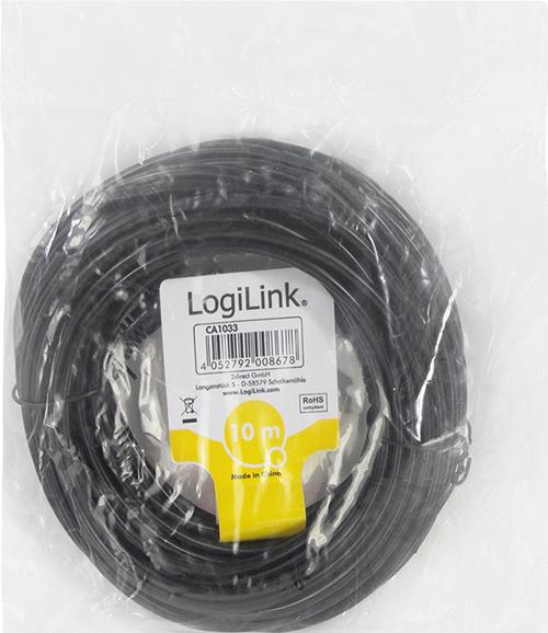 Image du produit LogiLink Câble d'extension CA (10 m, RCA)