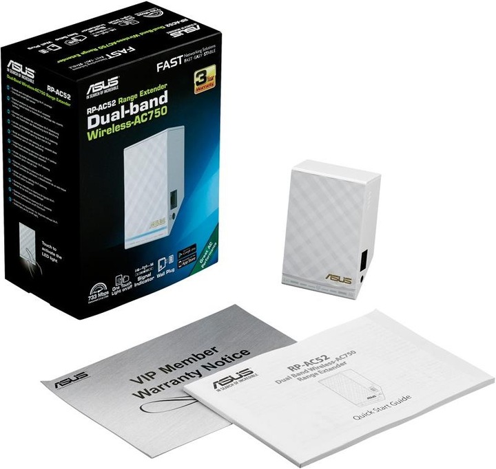 Actual product image ASUS Rp-Ac52 (433 Mbit/s, 300 Mbit/s)