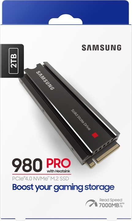 Image du produit Samsung 980 Pro avec Heatsink (2000 Go, M.2 2280)