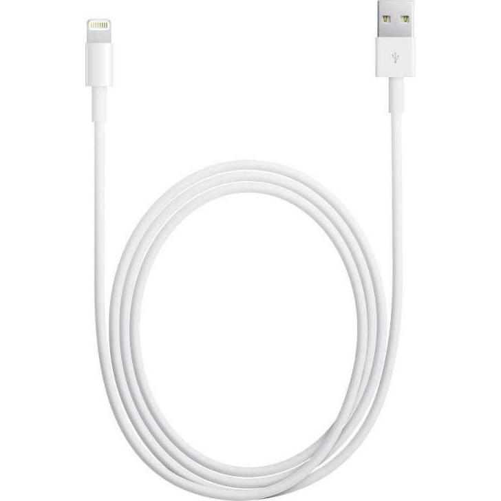 NoName MD819 iPhone Lightning DatovÃ½ Kabel White (Bulk) (2 m, USB 2.0), USB Kabel