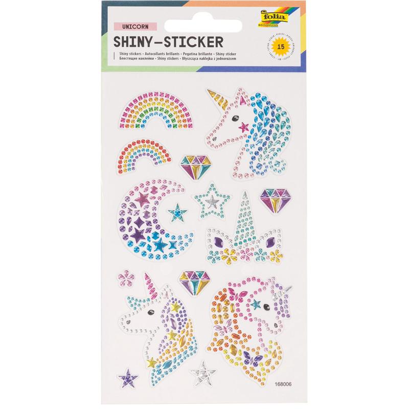 Folia, Sticker, Adesivo lucido UNICORN, 10x16cm